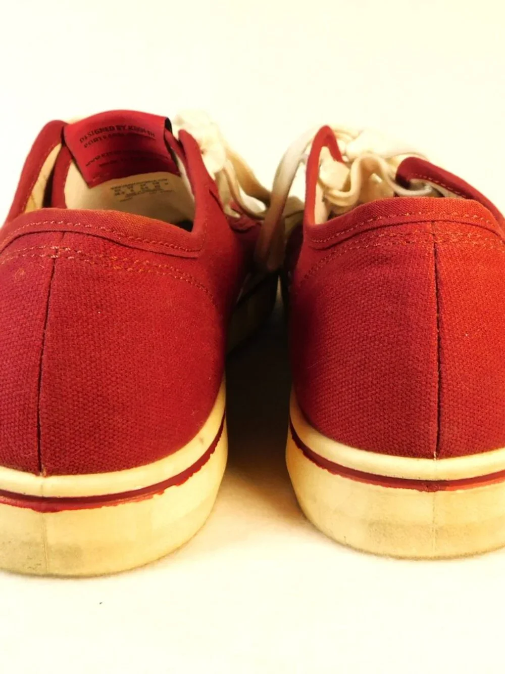 KEEN Elsa Lite Women's Size 8 Canvas Lace-Up Sneakers Red/White Rubber 1025291